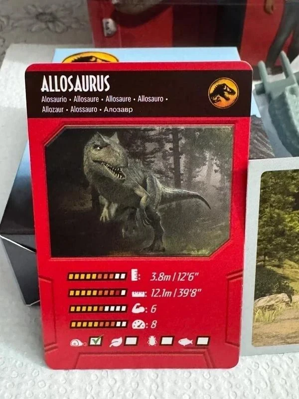Figura de brinquedo estatueta dinossauro Dino Allosaurus Jurassic World Chaos 202 – photo 3